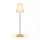 Lampadaire LED solaire 119cm changement de couleur laiton blanc IP65