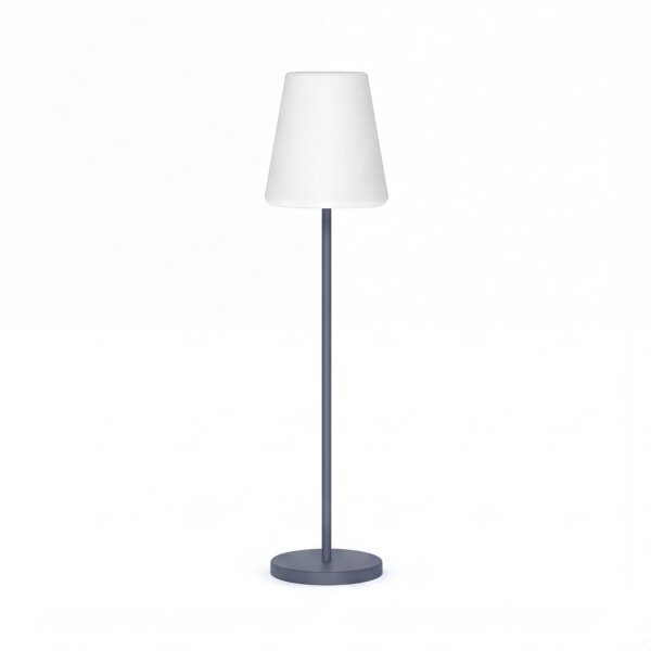 Lampadaire LED extérieur 177 cm Variateur 3000-6500 K Gris Blanc