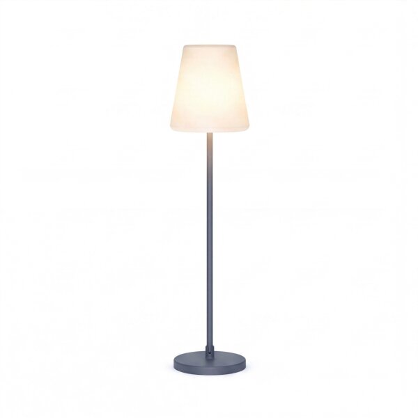 Lampadaire LED extérieur 177 cm Variateur 3000-6500 K Gris Blanc