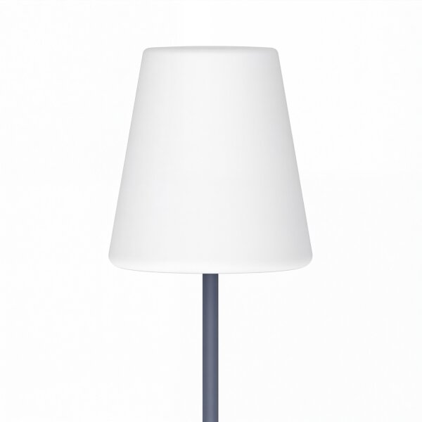 Lampadaire LED extérieur 177 cm Variateur 3000-6500 K Gris Blanc