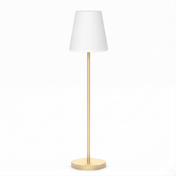 Lampe dextérieur LED solaire 177 cm laiton blanc IP65