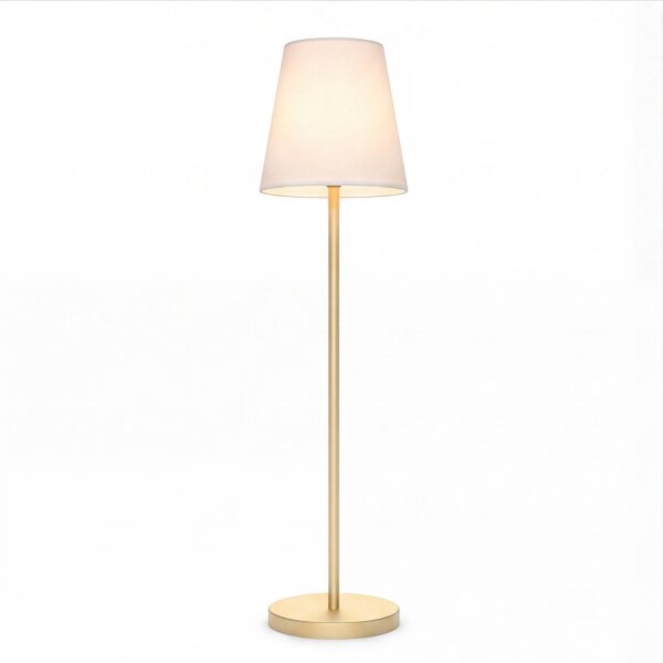 Lampe dextérieur LED solaire 177 cm laiton blanc IP65
