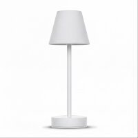 Lampe de table LED sans fil Touch Dimmer 32 cm IP44 blanc...