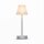 Lampe de table LED extérieure sans fil 32 cm Touch Dimmer Gris Blanc