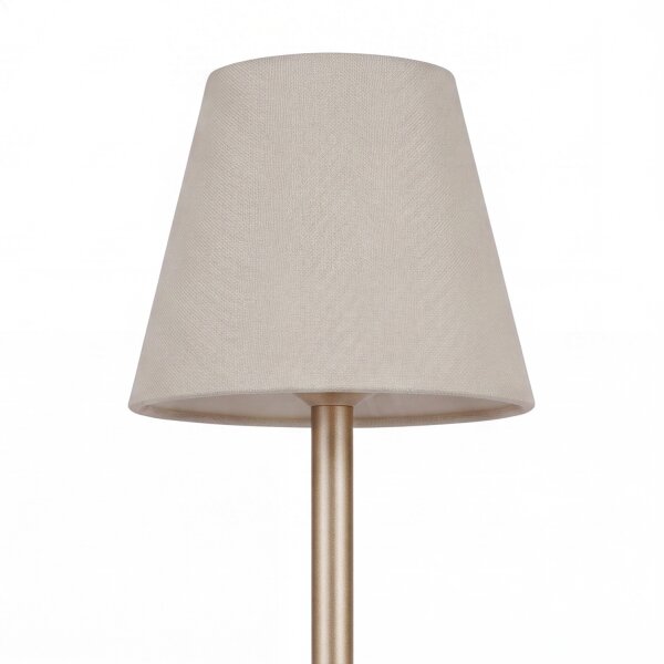 Lampe de table LED portable Touch Dimmer 32cm IP44 en laiton blanc