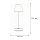 Lampe de table LED portable Touch Dimmer 32cm IP44 en laiton blanc