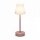 Lampe de table LED sans fil Touch Dimmer 32 cm IP44 rose blanc