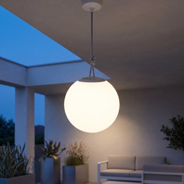 Suspension LED Boule variable RGBW IP65 Ø 24 cm Outdoor