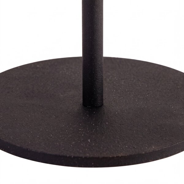 Lampe de table portable LED solaire bois métal 36 cm IP54 2700K