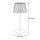 Lampe de table portable LED solaire bois métal 36 cm IP54 2700K