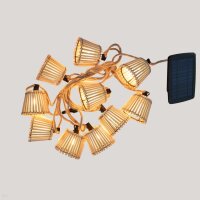 Guirlande lumineuse solaire à LED 5m de long IP44...