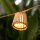 Guirlande lumineuse solaire à LED 5m de long IP44 2200 K Abat-jour en bambou