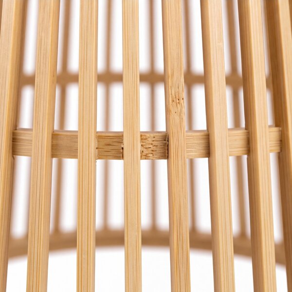 Lampe à suspendre dextérieur Abat-jour en bois E27 IP44 Ø 39 cm YOKKA