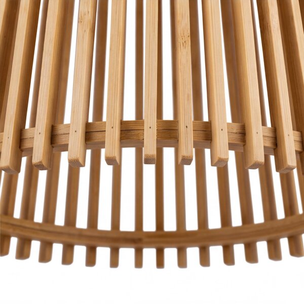 Lampe à suspendre dextérieur Abat-jour en bois E27 IP44 Ø 39 cm YOKKA