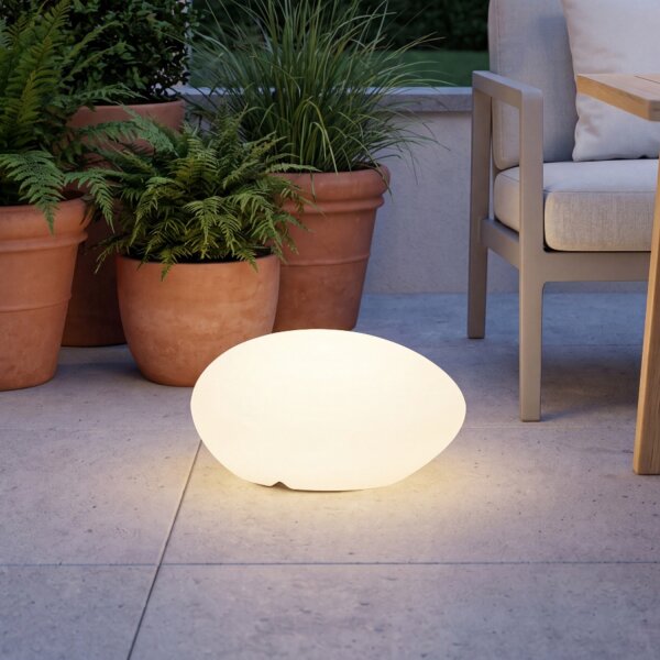 Lampe dextérieur LED Blanc 40 cm IP65 6000 K Pierre Design