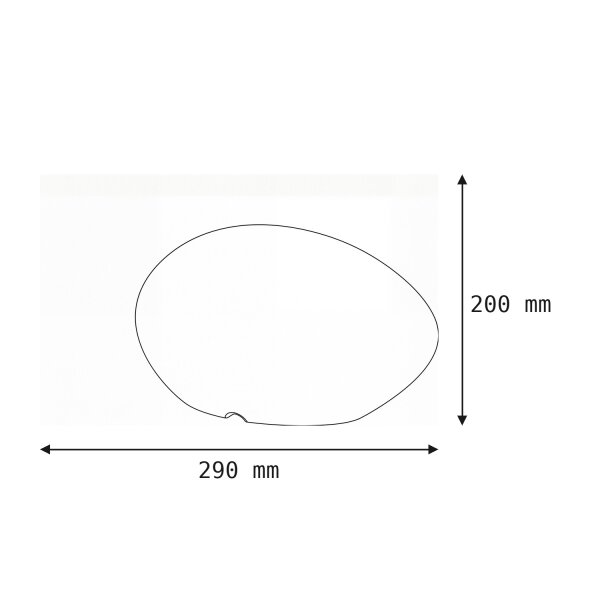 Lampe dextérieur LED Blanc 40 cm IP65 6000 K Pierre Design