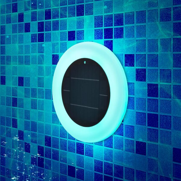 Lampe de piscine solaire LED changeant de couleur IP68 Ø 29 cm sans fil