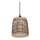 Suspension extérieure jonc de mer E27 IP44 Ø 33 cm Naturel Boho