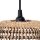 Suspension extérieure jonc de mer E27 IP44 Ø 33 cm Naturel Boho
