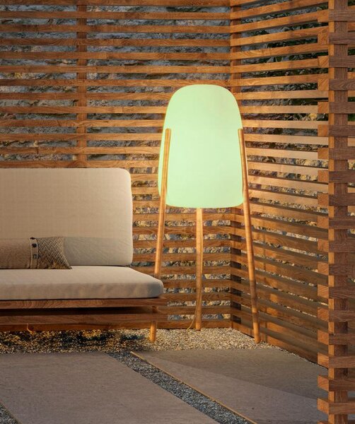 Lampe solaire LED IP65 144 cm Tripode Variateur de couleur