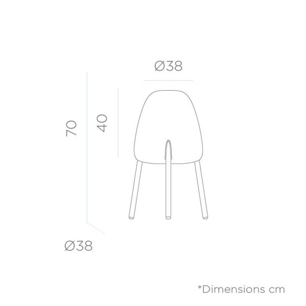 Lampe de table LED solaire IP65 70 cm variateur de couleur sans fil