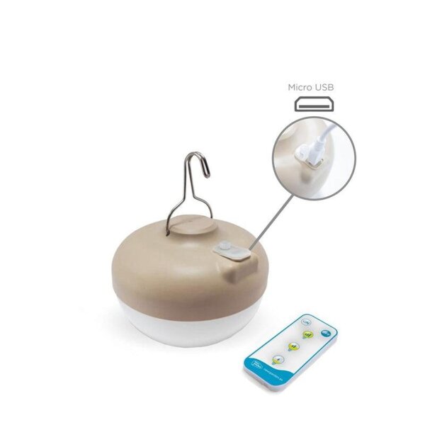 Lampe dextérieur LED Accu Rattan H : 24,5 cm sans fil à intensité variable