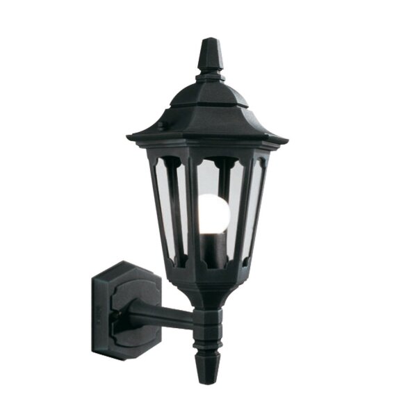 Applique murale noire aluminium IP43 Rustique extérieur