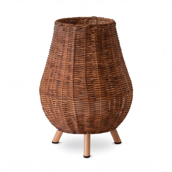 Lampe de table LED sans fil Rattan Akku IP54 H : 32,5 cm dimmable