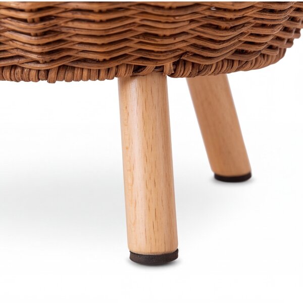 Lampe de table LED sans fil Rattan Akku IP54 H : 32,5 cm dimmable