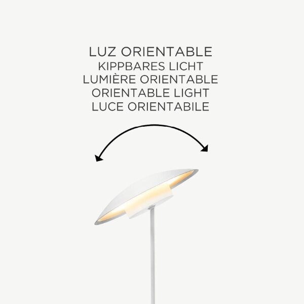 Lampe de table LED sans fil Akku Touch H : 40 cm IP44 Blanc