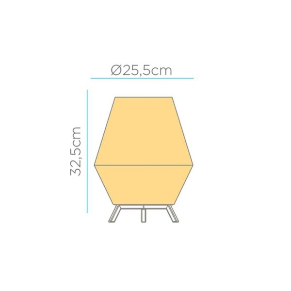 Lampe de table LED Outdoor sans fil 32,5 cm IP65 Dimmer