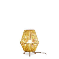 Lampe dappoint Trépied en rotin H : 32,5 cm E27 YILAN