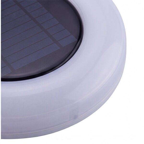 Lampe solaire à LED murale IP65 3500 K Ø 27 cm ronde Télécommande
