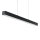 Lampe LED à suspendre Noir Métal intensité lumineuse variable L : 100 cm Moderne