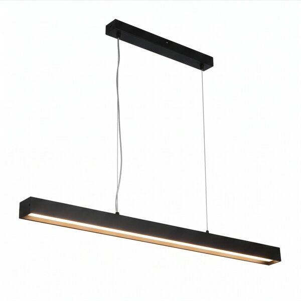 Suspension LED métal dimmable L : 100 cm noir Moderne
