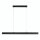 Suspension LED métal dimmable L : 100 cm noir Moderne
