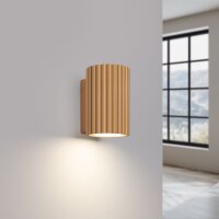 Applique GU10 Moderne en aluminium petit H : 10 cm en or