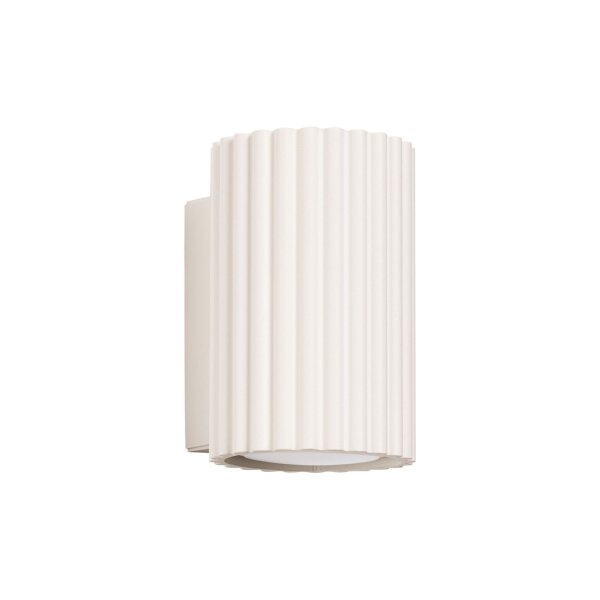 Applique murale intérieure GU10 petite H : 10 cm en crème GU10 Moderne
