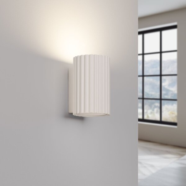 Applique murale intérieure GU10 petite H : 10 cm en crème GU10 Moderne