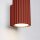 Applique rouge petite H : 10 cm Aluminium GU10 Indoor