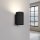Applique noire petite 10 cm de haut GU10 en aluminium Moderne