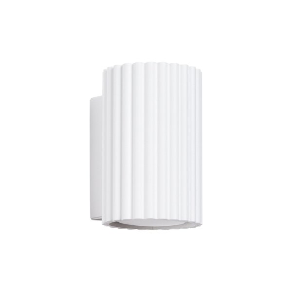 Applique blanche petite H : 10 cm GU10 en aluminium