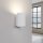 Applique blanche petite H : 10 cm GU10 en aluminium