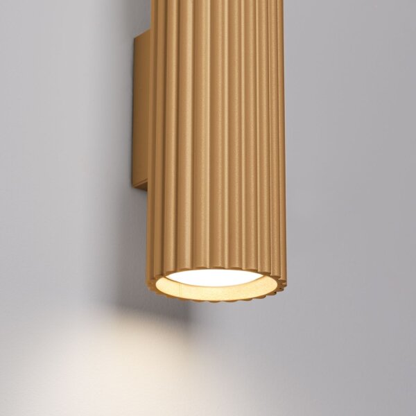 Up Down Applique H : 30 cm en or GU10 2 flammes Moderne