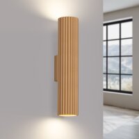 Up Down Applique H : 30 cm en or GU10 2 flammes Moderne