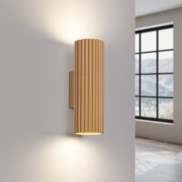 Applique murale Up Down H : 20 cm en or GU10 2 flammes...