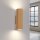 Applique murale Up Down H : 20 cm en or GU10 2 flammes aluminium
