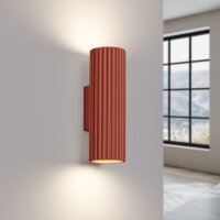 Applique murale Up Down petite H : 20 cm rouge GU10 2...