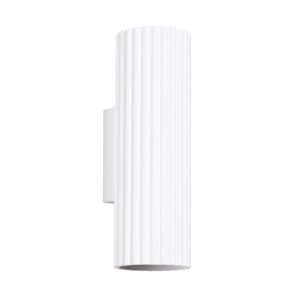 Applique intérieure petite H : 20 cm Blanc 2x GU10 Up Down Alu
