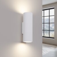 Applique intérieure petite H : 20 cm Blanc 2x GU10...